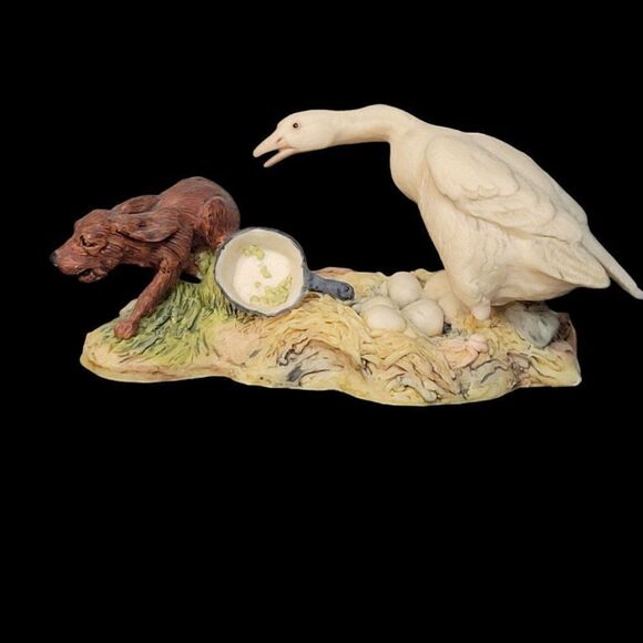 Vintage Schmid Lowell Davis Figurine White Swan - Picture 1 of 9